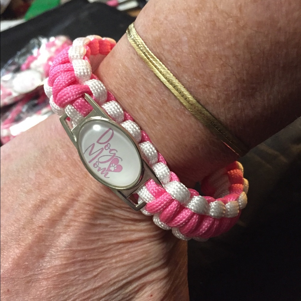 5 pcs Dog Mom paracord bracelets XL